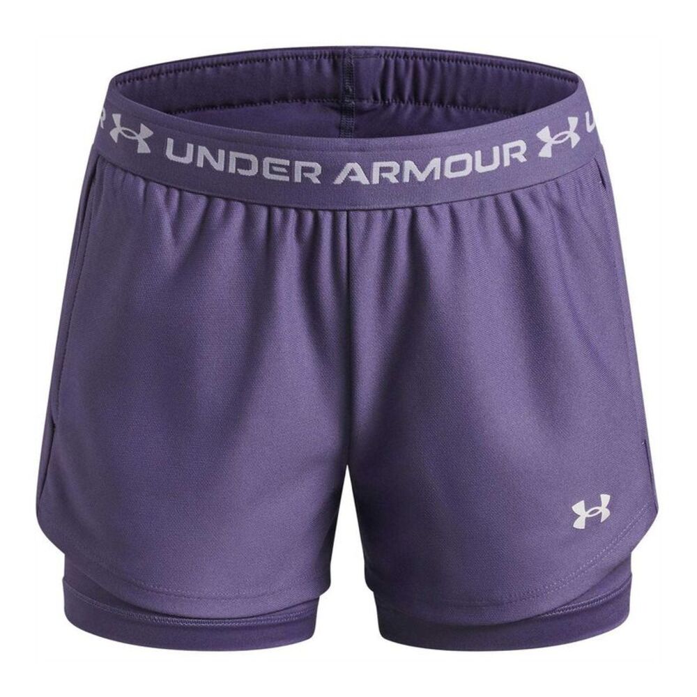 Under Armour Childrens/Kids Tech Play Up Shorts / Purple/White